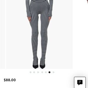 Houndstooth Black and White Women's leggings